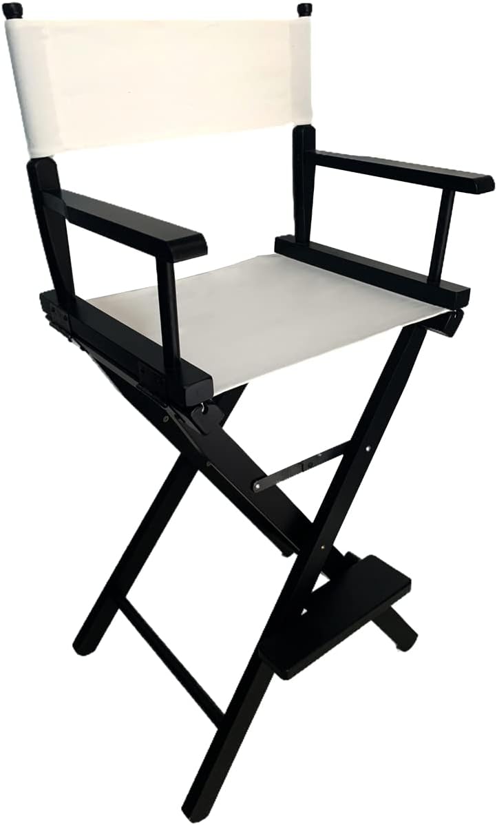 TBACW 2 Set (4pcs) 18''L X 15''W Directors Chair Canvas Replacement Covers Kit for Directors Chairs,Movie Chair Canvas Seat and Back Oxford Cloth Cover for Home-No Wooden Frame(White) - Image 5
